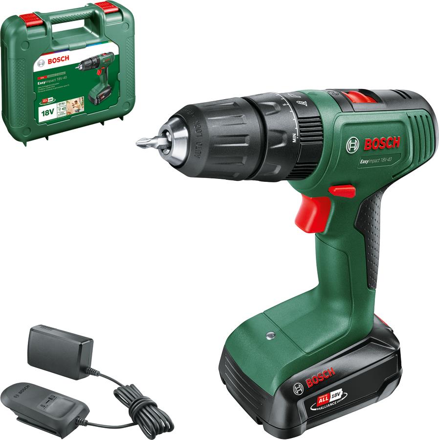 Дрель-шуруповерт Bosch EasyImpact 18V-40 (0.603.9D8.107) - Фото 1