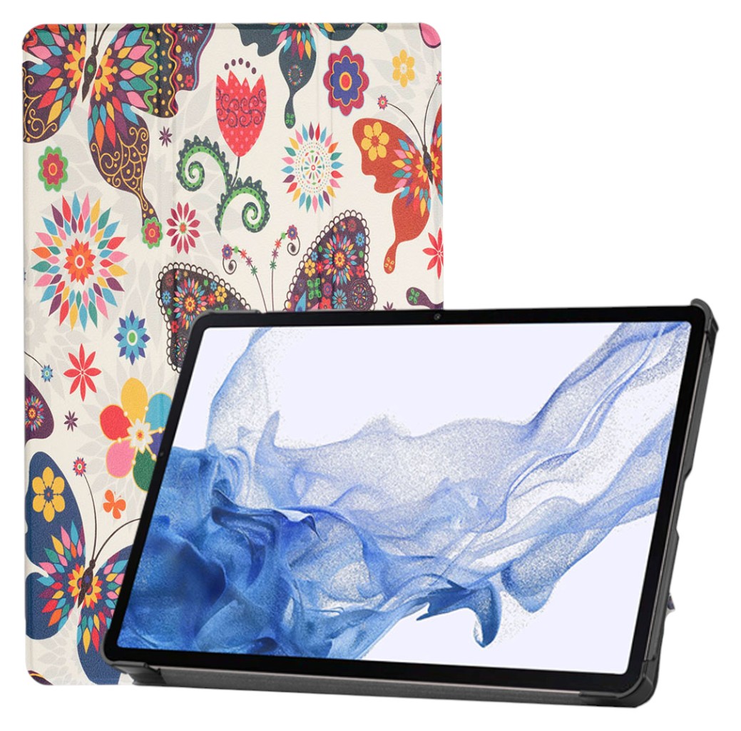 Чехол для планшета BeCover Smart Case for Samsung Galaxy Tab S10 FE (SM-X520/SM-X526) 10.9" Butterfly (713283) - Фото 1