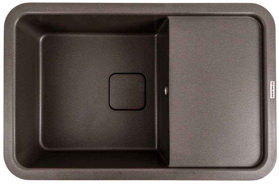 Мийка кухонна VALESO 7850 CUBE матова Темна скеля - Фото 1