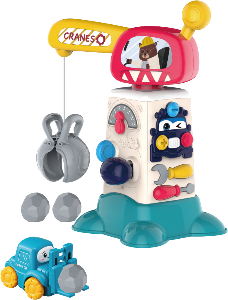 Игровой набор Yanger Подъемный кран с машинкой и инструментами (2158) - Фото 1