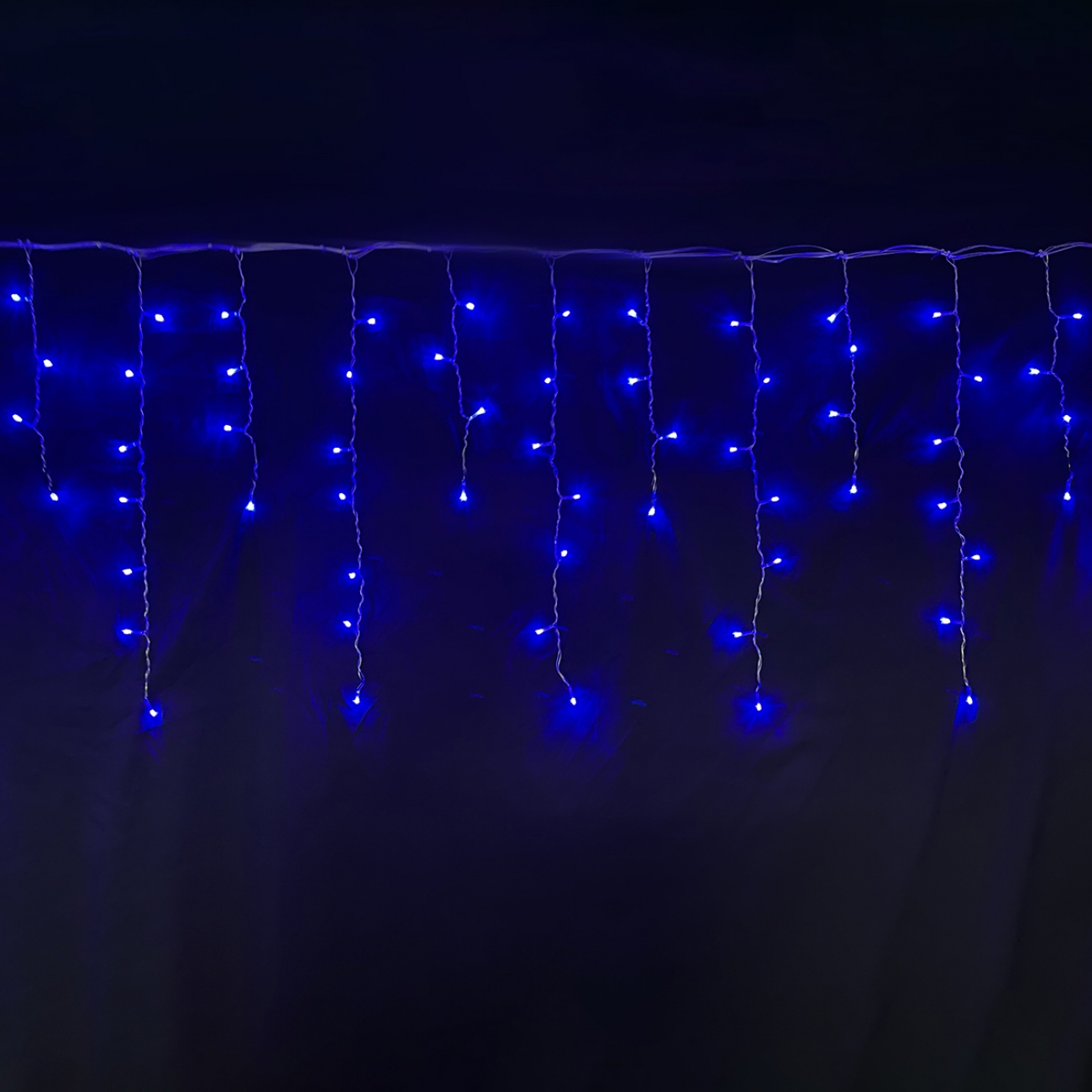 Гирлянда-штора Novogod'ko 84 LED синяя 2.1х0.7 м 8 реж. (973772) - Фото 1