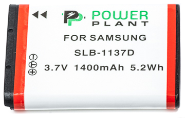 Аккумулятор для фотокамеры PowerPlant Samsung SLB-1137D 1400mAh (DV00DV1264) - Фото 1