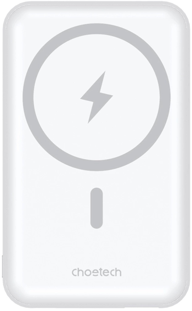 Батарея мобильная Choetech Magnetic Wireless 10000mAh 20W White (B663-ACWH) - Фото 1