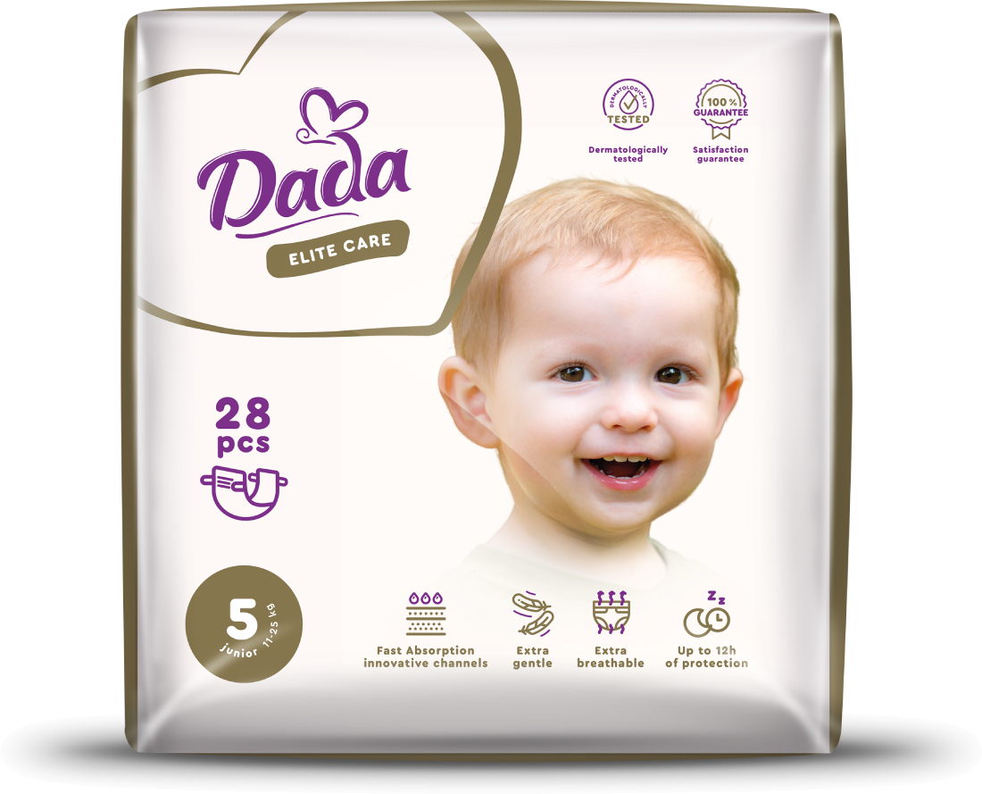 Одноразовые подгузники Dada Elite Care Размер 5 (11-25 кг.), 28 шт. (4820174981112) - Фото 1