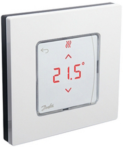Терморегулятор Danfoss Icon Display 230V On-wall White (088U1015) - Фото 1