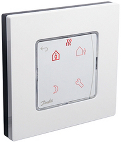 Терморегулятор Danfoss Icon Programm 230V On-wall White (088U1025) - Фото 1