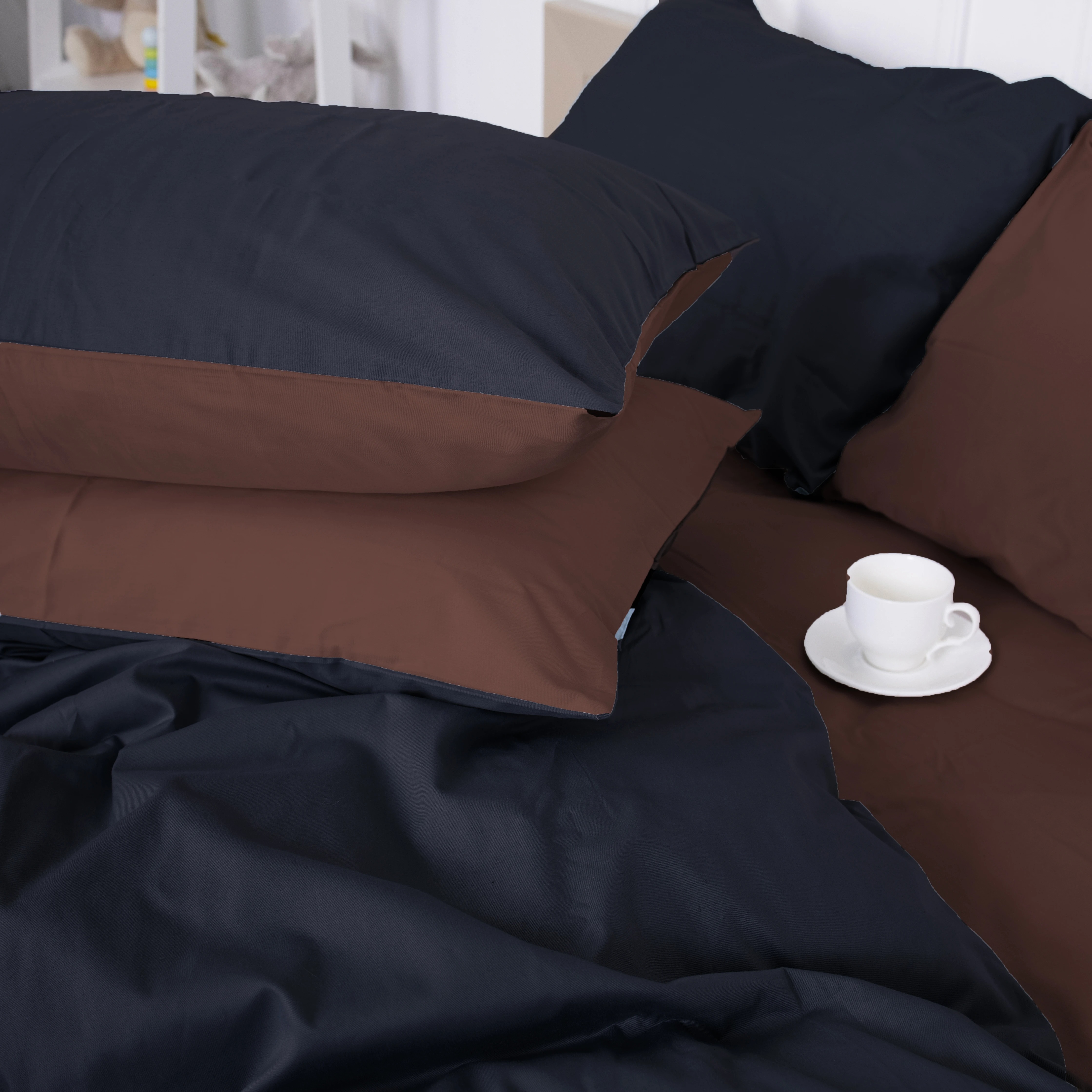 Наволочка MirSon Сатин 0211+0055 Dark Chocolate 40х60 см (2200001215801) - Фото 1