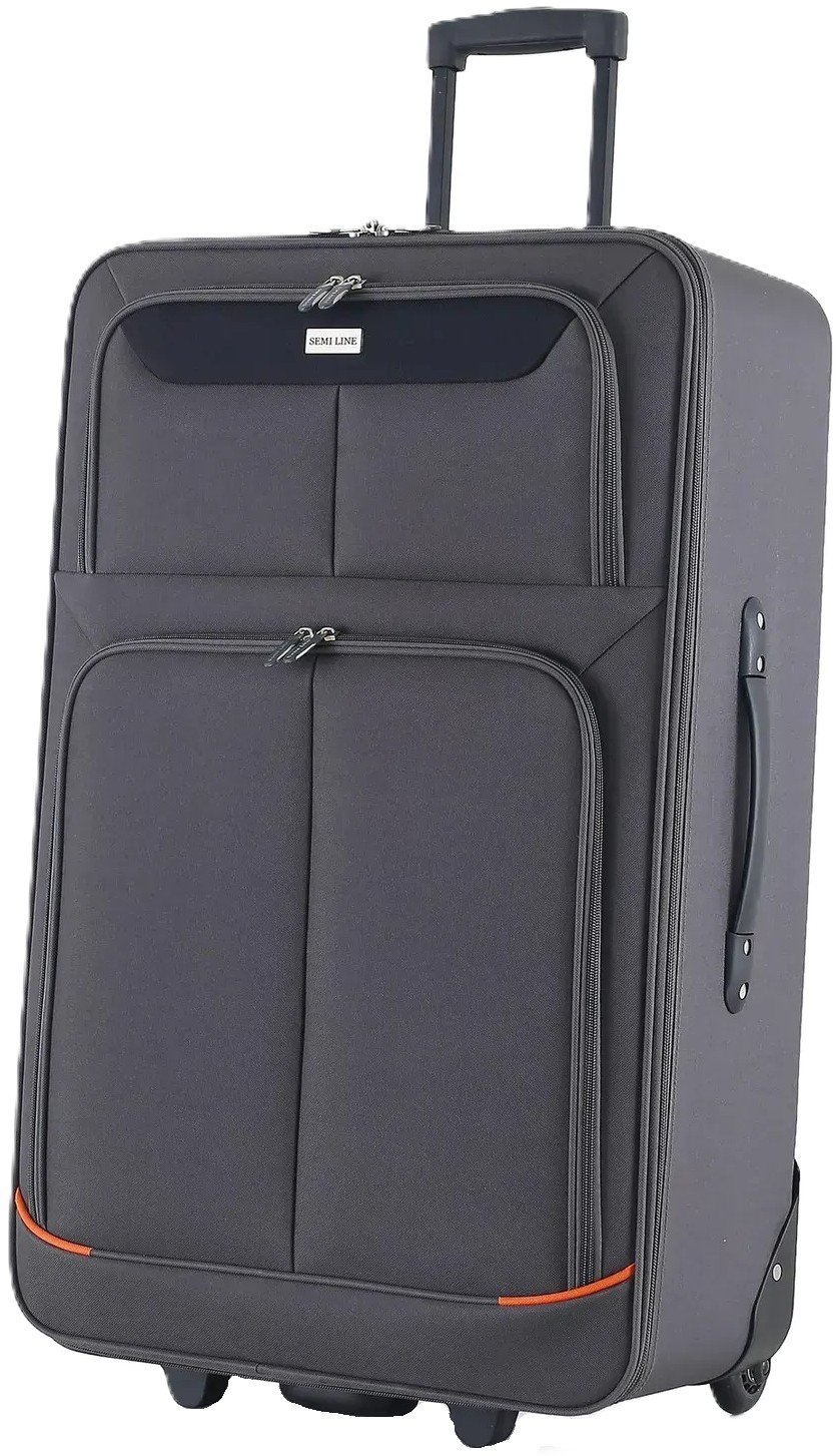 Валіза Semi Line 28" (L) Grey/Orange Lines (T5754-3) - Фото 1