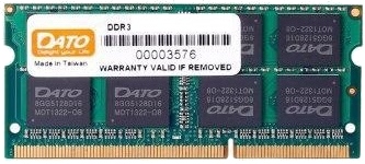 Память DDR Dato SO-DIMM 4GB/1600 DDR3 (DT4G3DSDLD16) - Фото 1
