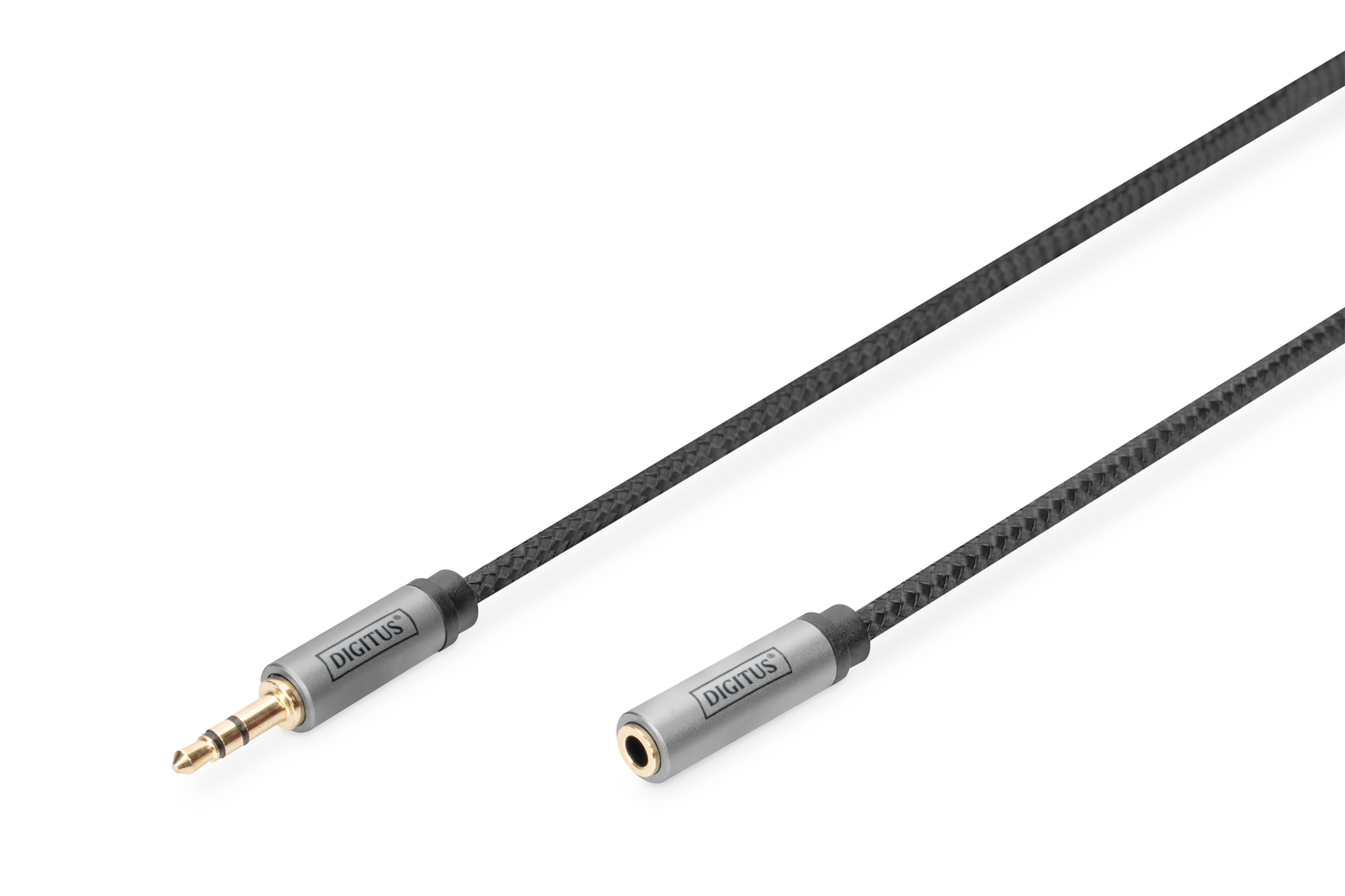 Кабель 3.5 мм - 3.5 мм Digitus Audio Extension, 3.5 mm M/F, 3 m (DB-510210-030-S) - Фото 1