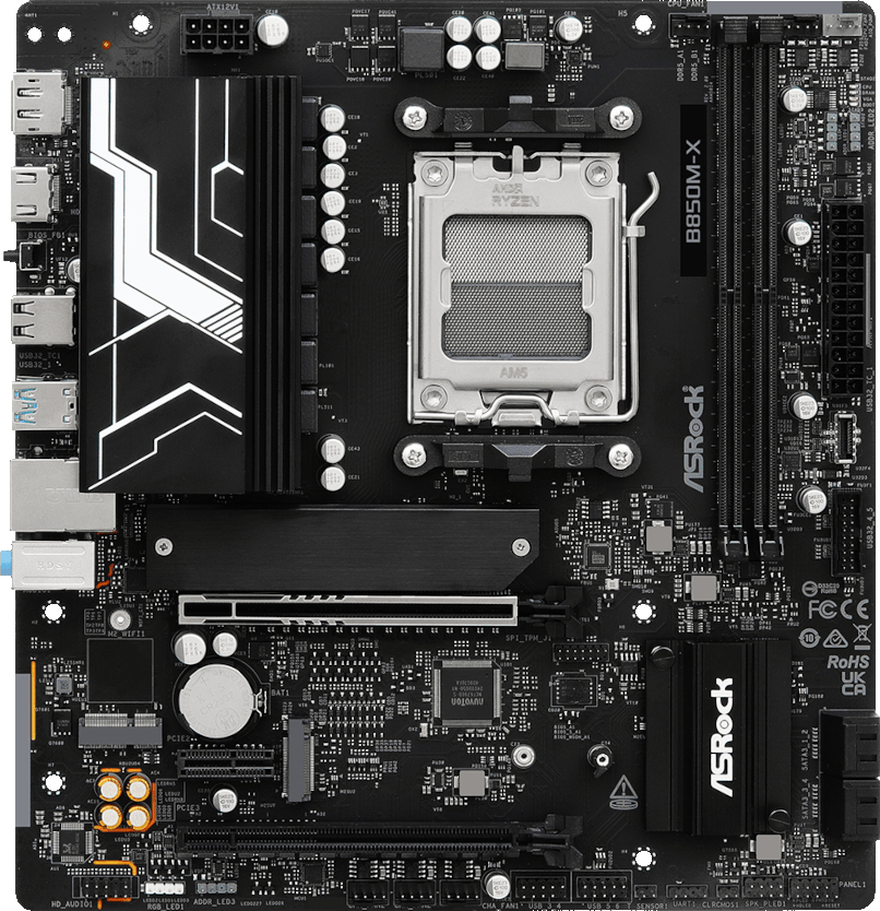 Материнская плата ASRock sAM5 AMD B850 (B850M-X R2.0) - Фото 1