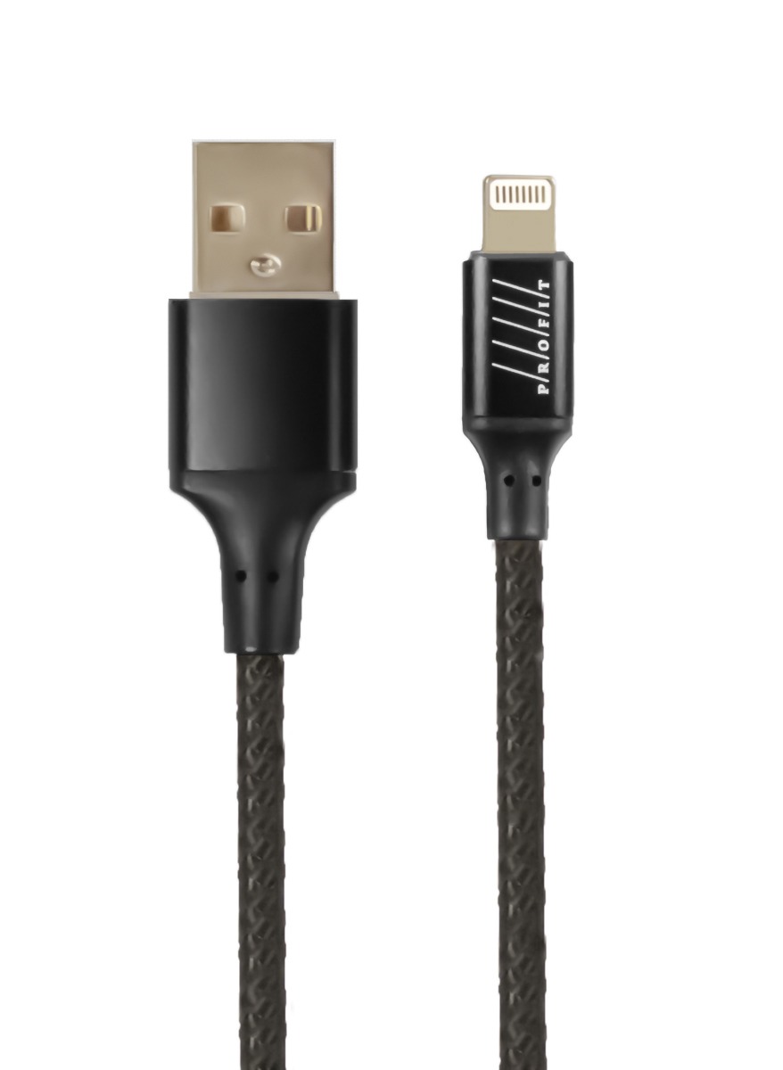 Кабель синхронизации данных Profit QY-03 Lightning 1m 2,4A Black (000000973) - Фото 1