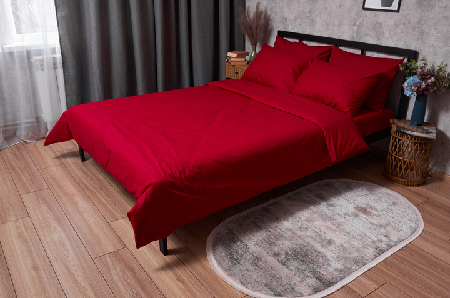 Комплект постельного белья Moon&Star Бязь Gold Люкс Cherry Red 175х210 (MS-820003124) - Фото 1