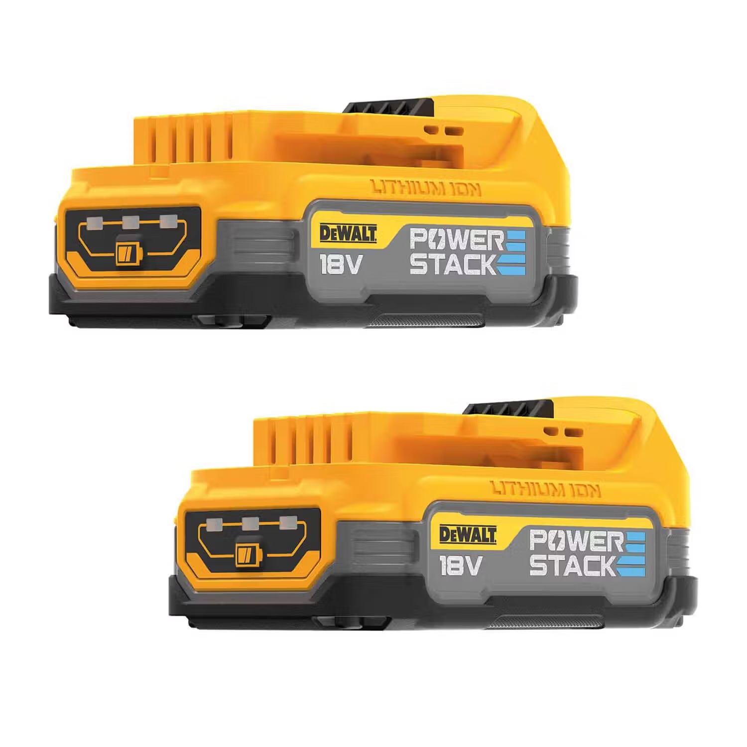 Аккумулятор для электроинструментов DeWALT 18 В XR Li-lon PowerStack 1.7 Аг 2 шт. (DCBP034E2) - Фото 1