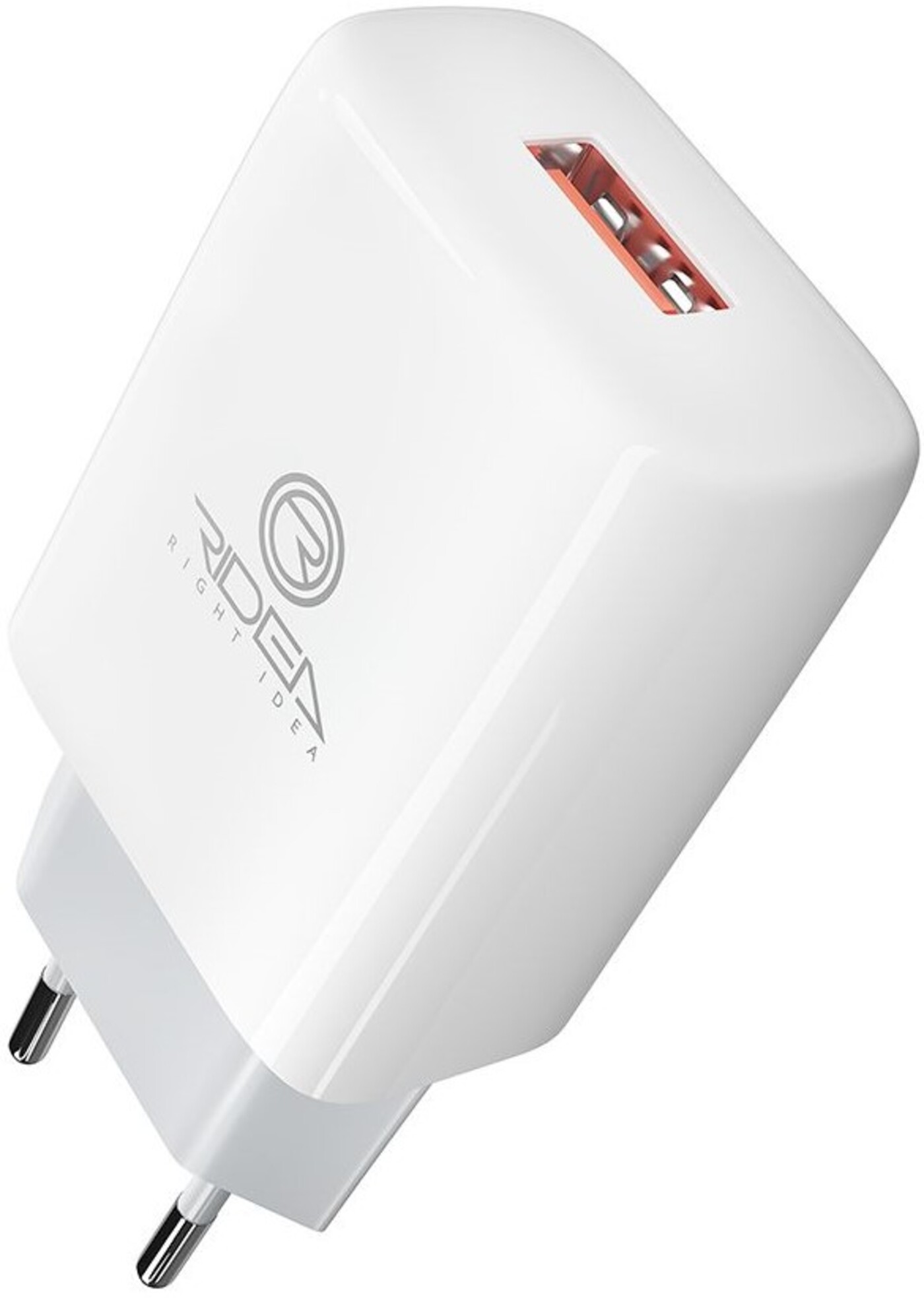 Сетевое зарядное устройство Ridea Element Micro 2.1 A White (RW-11111) - Фото 1