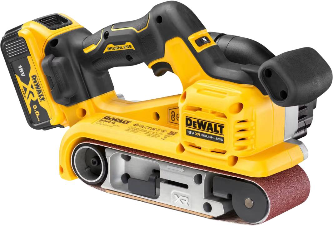 Ленточная шлиф. машина DeWALT XR Li-Ion 18 В 5 Аг (DCW220P2) - Фото 1