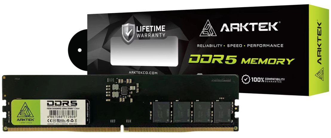 Купити Память DDR Arktek DRAM DDR5 16GB (AKD5S16P5600H) - Фото 1 Память DDR Arktek DRAM DDR5 16GB (AKD5S16P5600H) - Фото 1