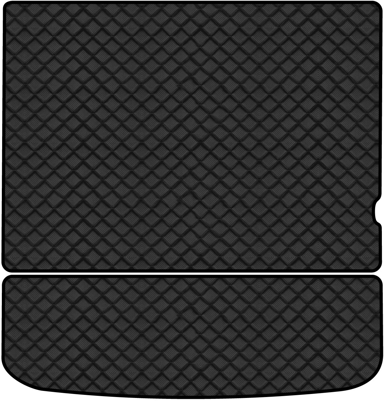 Килимок з екошкіри в багажник авто EVAtech ECO для Journey (1 clips) 5 seats Dodge 2007-2020 1 покоління SUV EU DE13389BE2BBB - Фото 1