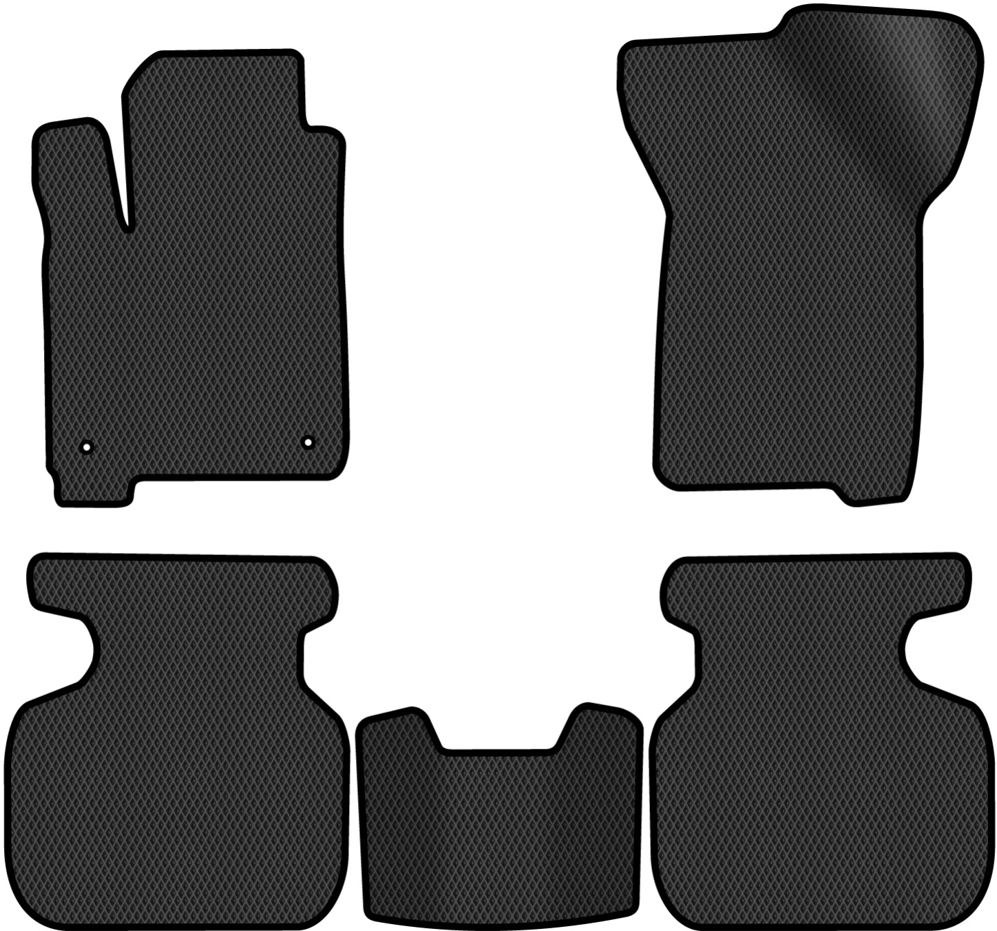 EVA коврики в салон авто EVAtech для Journey (2 clips) 6 seats Dodge 2007-2020 1 поколение SUV EU DE13399C5LA2RBB - Фото 1