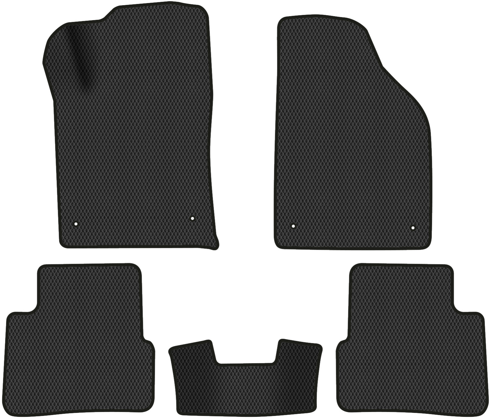 EVA коврики в салон авто EVAtech для Dart Dodge 2012-2016 1 поколение Sedan USA DE1865CE5LA4RBB - Фото 1