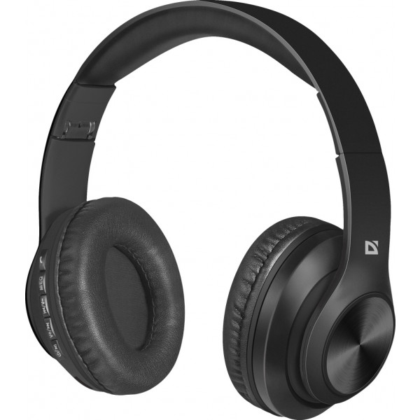 Наушники накладные беспроводные Defender FreeMotion B552 Bluetooth Black (63552) - Фото 1