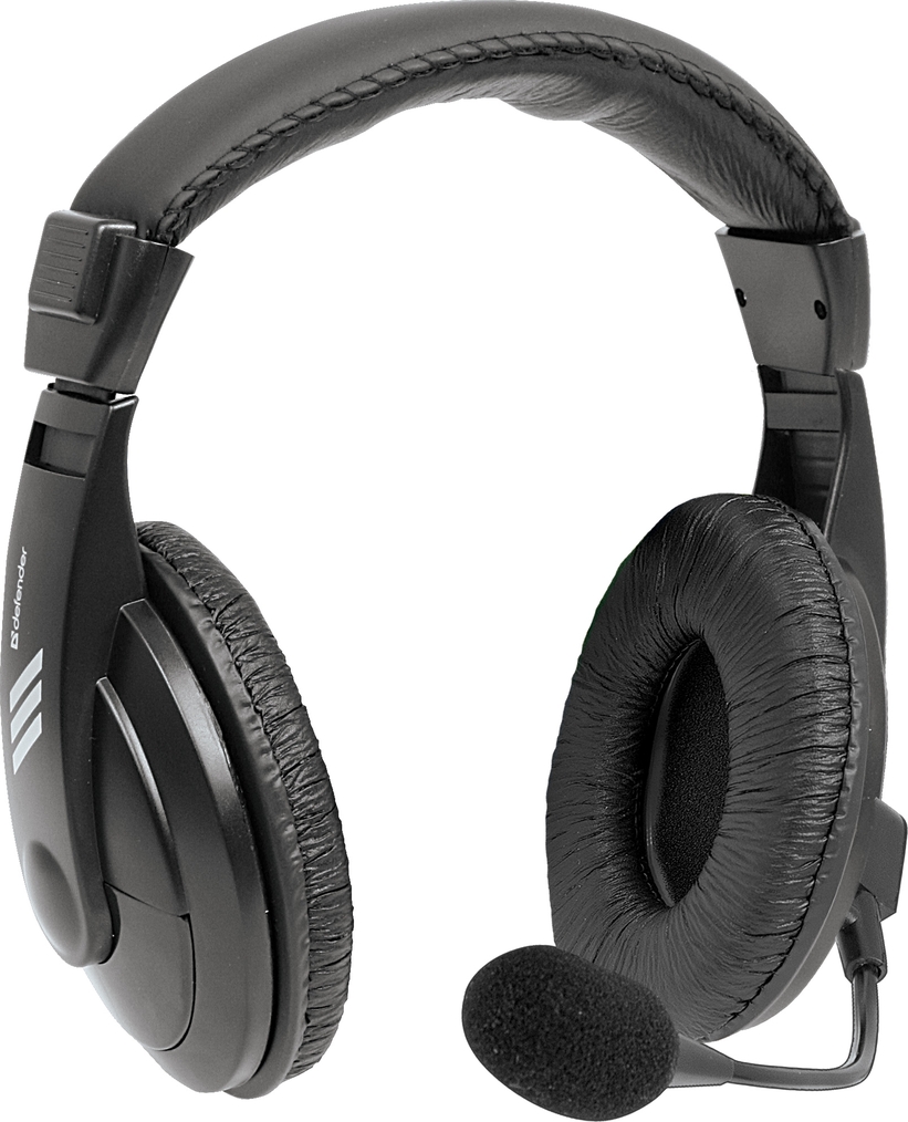 Гарнитура проводная Defender Gryphon HN-750 Black (63750) - Фото 1
