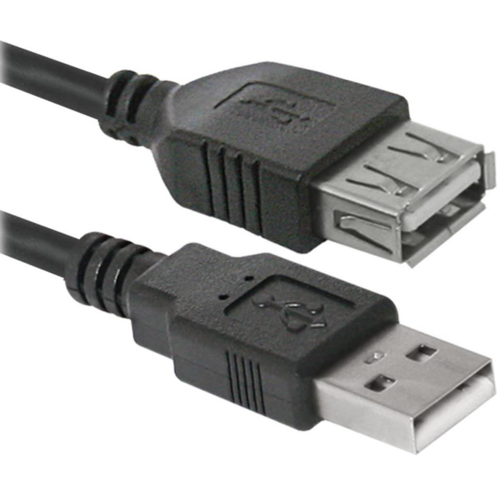 Кабель USB type A - USB type A Defender USB 2.0 AM/AF 3m (87453) - Фото 1