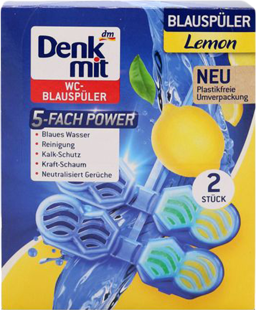 Туалетний блок Denkmit Lemon 2 шт. (DWCBL2) - Фото 1