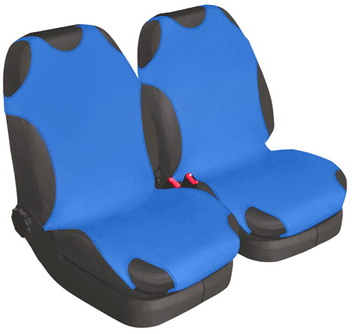 Накидка на спинку переднього сидіння автомобіля Beltex Cotton 2 шт. без підголовників Темно-синій (BX11710) - Фото 1