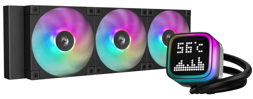 Водяная система охлаждения Deepcool LP360 ARGB Black (R-LP360-BKMSNC-G-1) - Фото 1