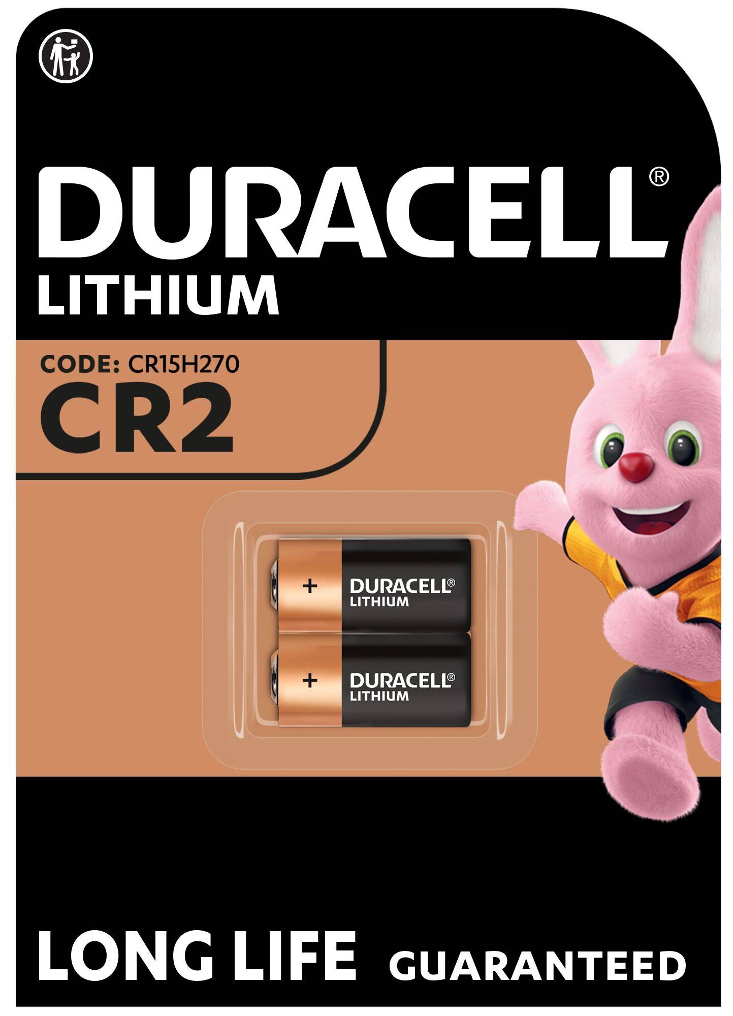 Батарейка Duracell DL CR2 2 шт. - Фото 1