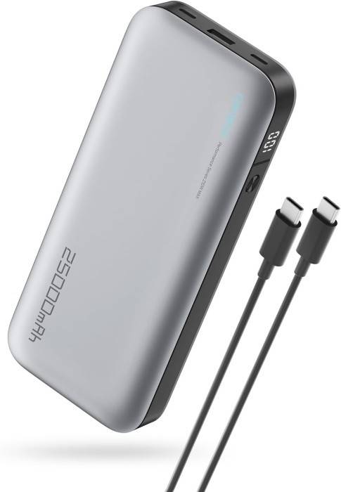 Батарея мобильная CUKTECH PB250 25000mAh 210W Grey - Фото 1
