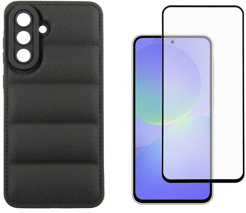 Чехол для смартфона DENGOS Soft for Samsung Galaxy A36 5G SM-A366 Black (DG-KM-140) + защитное стекло - Фото 1