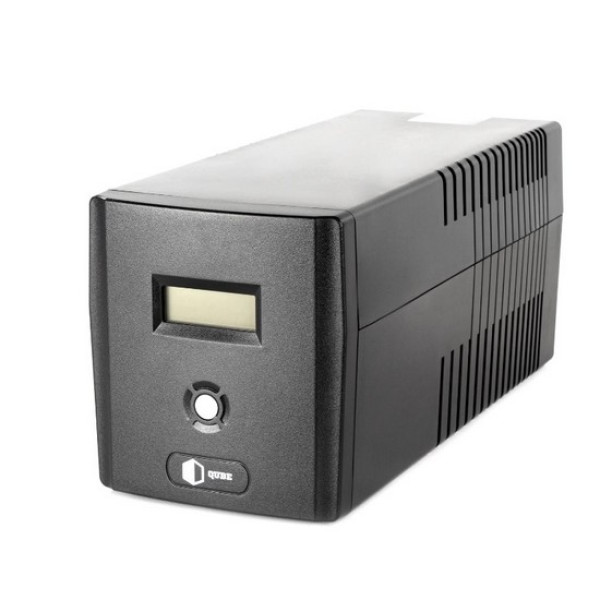 Источник бесперебойного питания QUBE DG 1550, 1550VA/900W, LCD, 4 x Schuko, RJ-45, USB (QBDG1550) - Фото 1