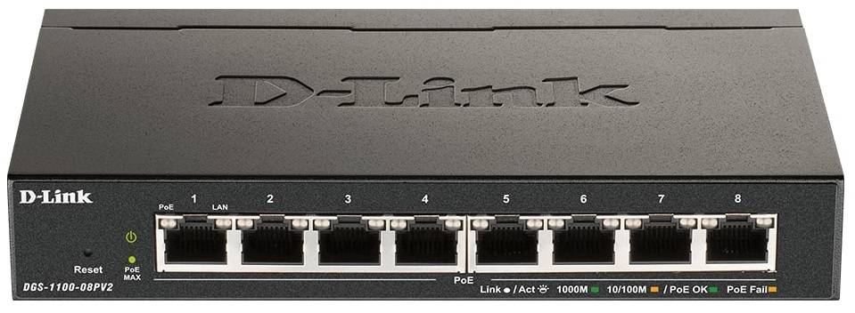 Коммутатор локальной сети (Switch) D-Link DGS-1100-08PV2 - Фото 1
