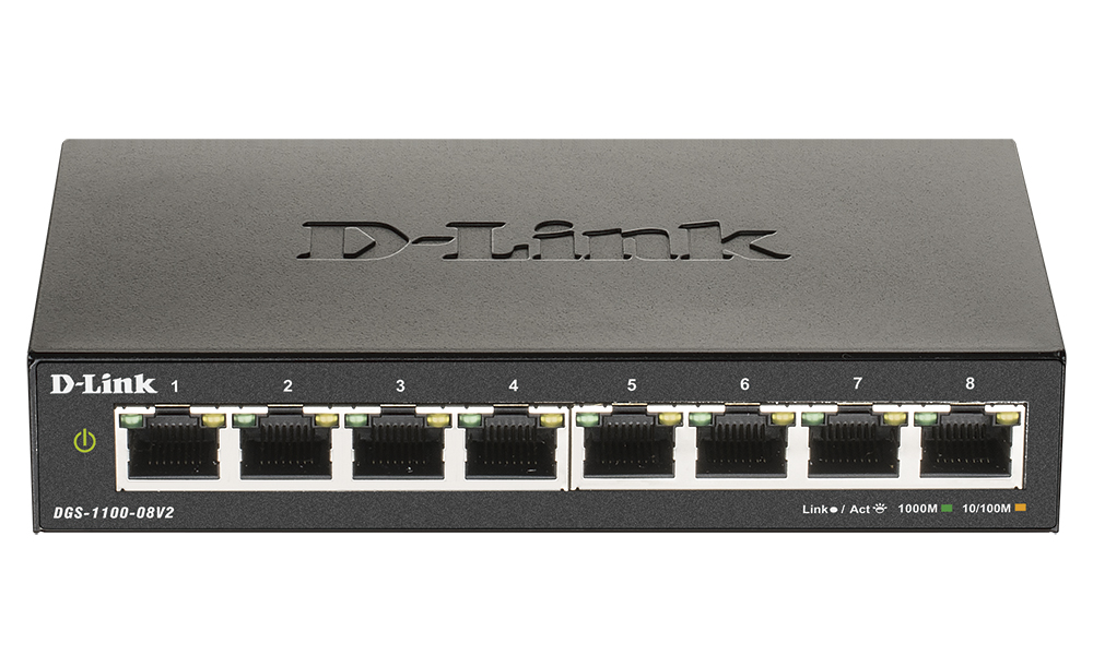 Коммутатор локальной сети (Switch) D-Link DGS-1100-08V2/E - Фото 1