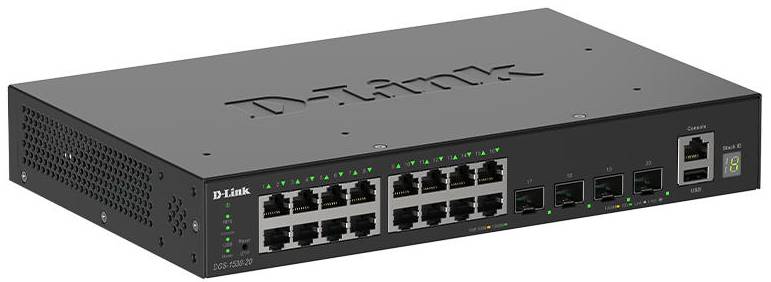 Коммутатор локальної мережі (Switch) D-Link DGS-1530-20 - Фото 1