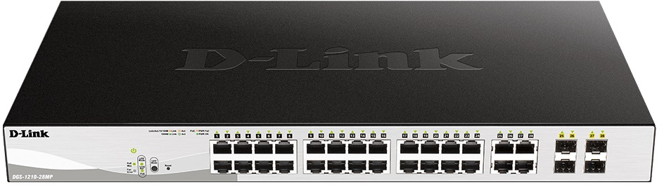 Коммутатор локальной сети (Switch) D-Link DGS-1210-28MP/E - Фото 1