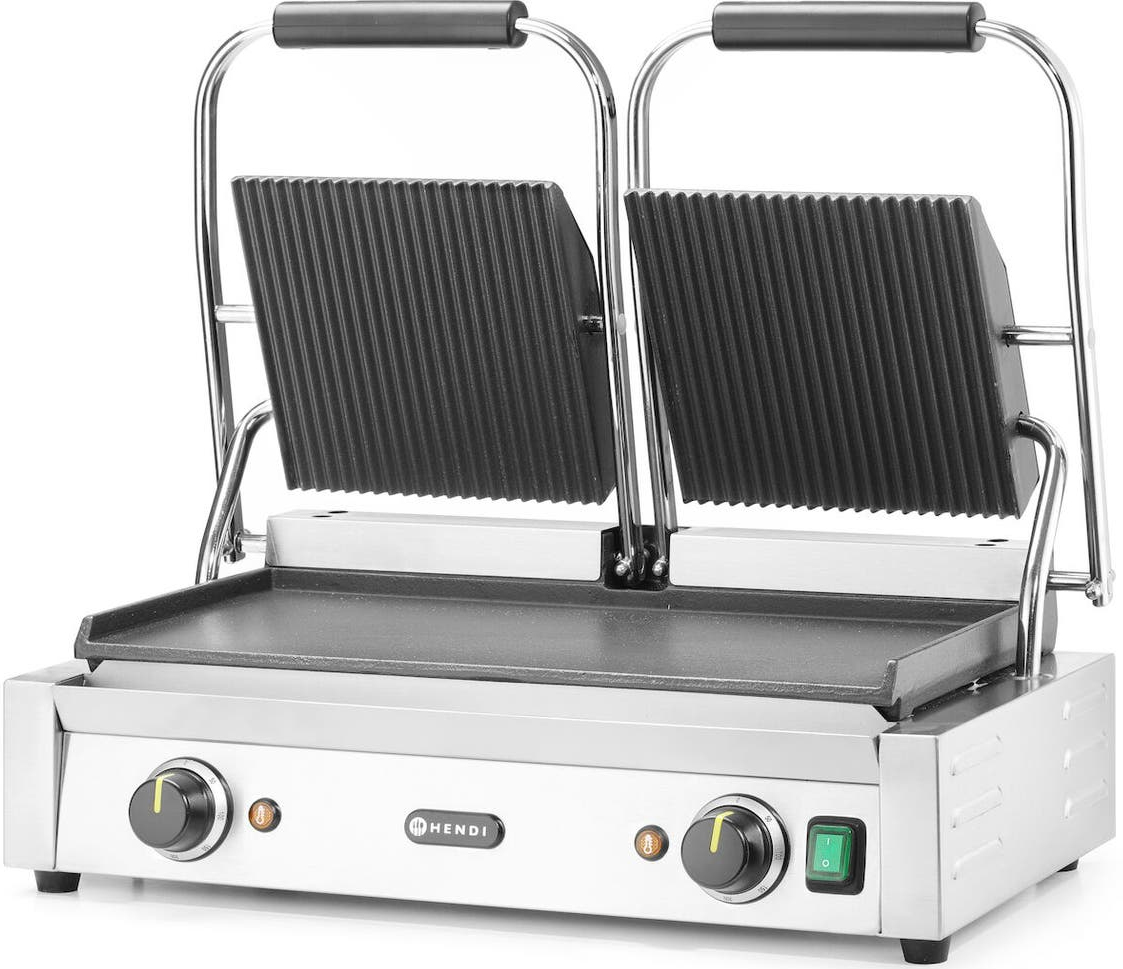 Гриль-барбекю электрический Hendi двойной (263808) - Фото 1