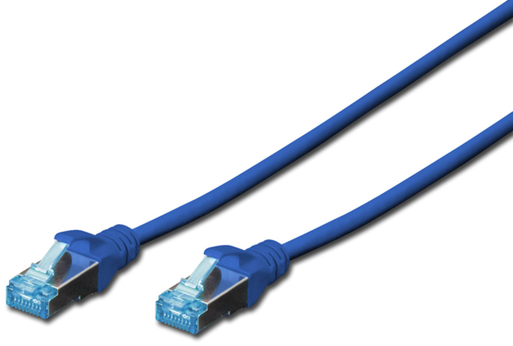 Кабель патч-корд Digitus CAT 5e SF-UTP 5m (DK-1531-050/B) Blue - Фото 1