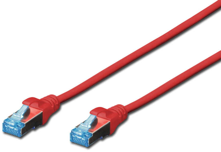 Кабель патч-корд Digitus CAT 5e SF-UTP 5m (DK-1531-050/R) Red - Фото 1