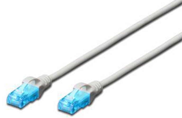 Кабель патч-корд Digitus CAT 5e UTP 0.5m Gray (DK-1511-005) - Фото 1