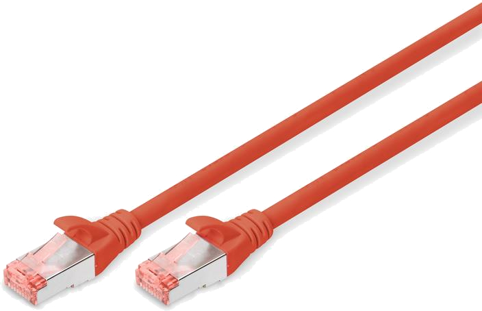 Кабель патч-корд Digitus CAT 6 S-FTP 1 м AWG 27/7 LSZH Red (DK-1644-010/R) - Фото 1