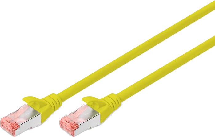 Кабель патч-корд Digitus CAT 6 S-FTP 3 м AWG 27/7 LSZH Yellow (DK-1644-030/Y) - Фото 1