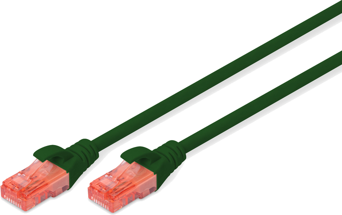 Кабель патч-корд Digitus CAT 6 UTP 0.5 м AWG 26/7 Cu LSZH Green (DK-1617-005/G) - Фото 1