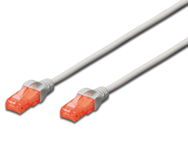 Кабель патч-корд Digitus CAT 6 UTP 1м Gray (DK-1612-010) - Фото 1