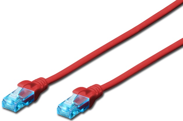 Кабель патч-корд Digitus CCA CAT 5e UTP 2m (DK-1512-020/R) Red - Фото 1