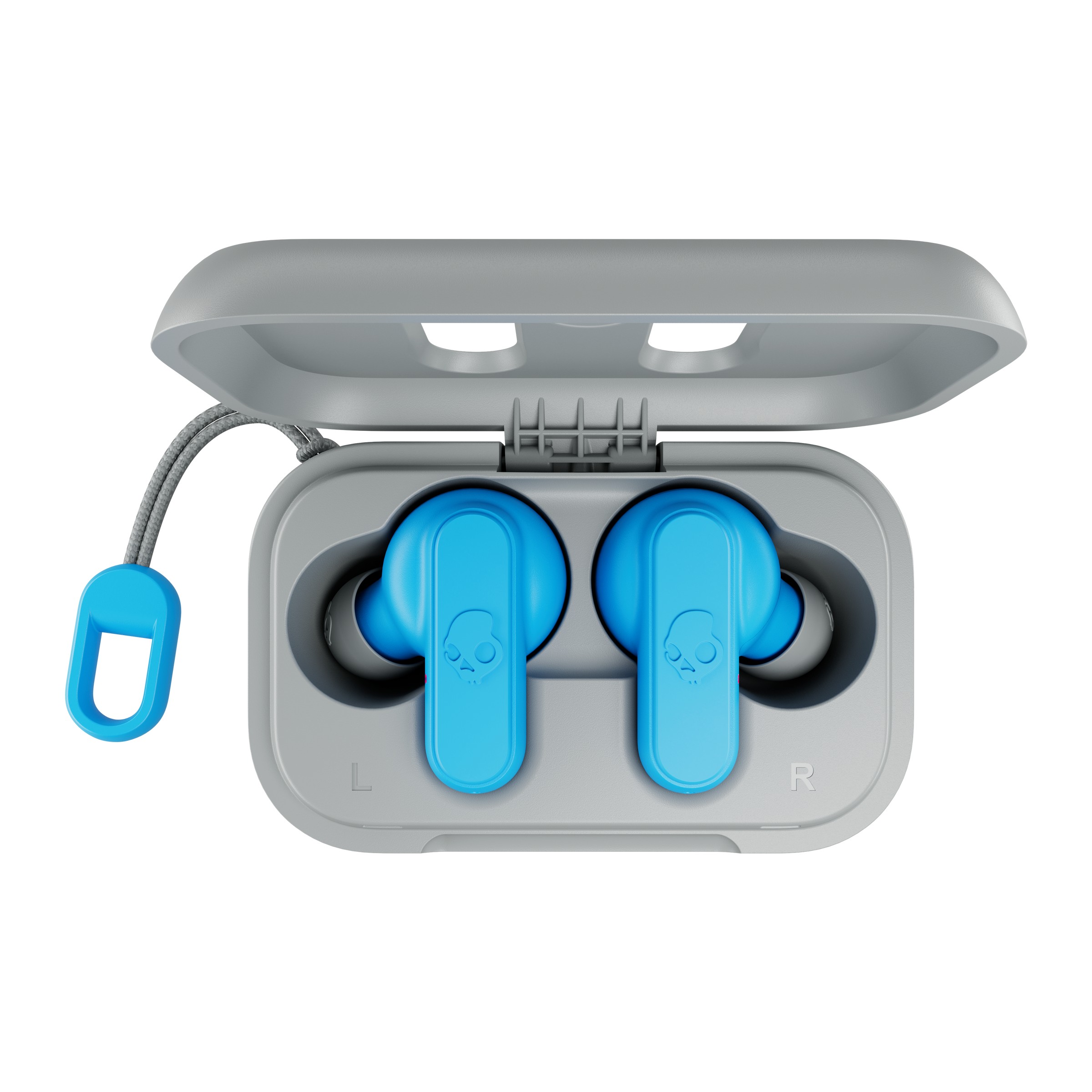 Наушники вкладыши беспроводные TWS Skullcandy DIME Light Grey/Blue (S2DMW-P751) - Фото 1