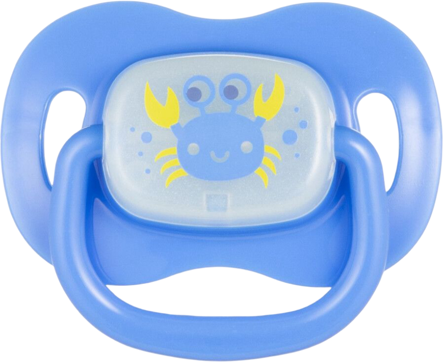 Кругла пустушка Canpol babies 18+ міс LOVE&SEA блакитна (22/415_blu_new) - Фото 1