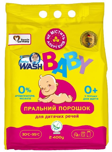 Стиральный порошок DOCTOR WASH Baby 2,4кг - Фото 1